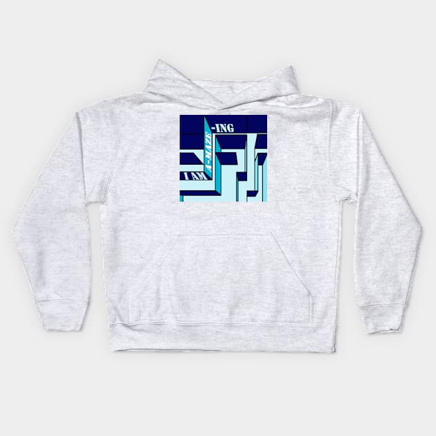 I am a-MAZE-ing Kids Hoodie by Fun Funky Designs